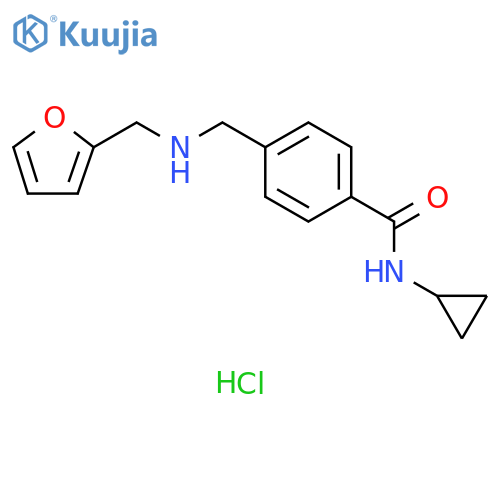 N-Cyclopropyl-4-{(furan-2-ylmethyl)aminomethyl}benzamide Hydrochloride structure
