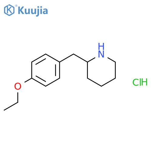 2-(4-Ethoxy-benzyl)-piperidine hydrochloride structure