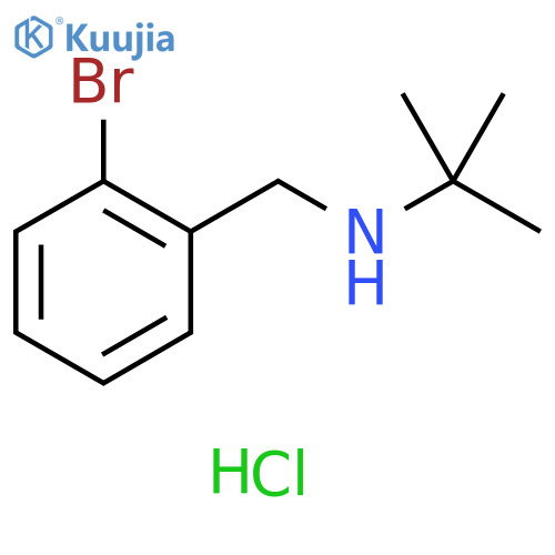 (2-Bromophenyl)methyl(tert-butyl)amine Hydrochloride structure