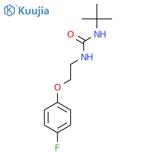 3-tert-butyl-1-2-(4-fluorophenoxy)ethylurea structure