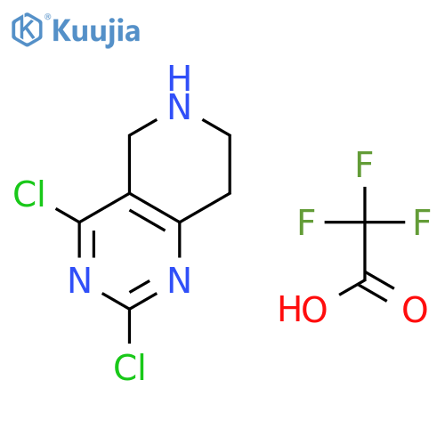 2,4-Dichloro-5,6,7,8-tetrahydropyrido[4,3-d]pyrimidine 2,2,2-trifluoroacetate structure