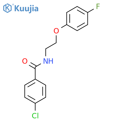 4-chloro-N-2-(4-fluorophenoxy)ethylbenzamide structure