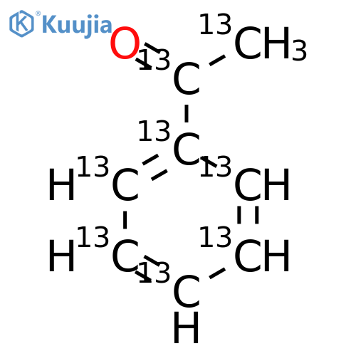 Acetophenone-13C8 structure
