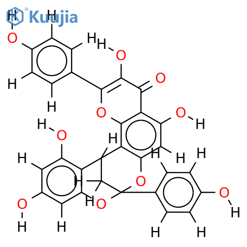 5,7,4'-trihydroxyflavan (2alpha > O > 7,4alpha > 8) kaempferol structure