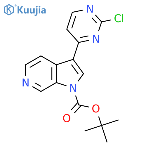 Tert-Butyl 3-(2-chloropyrimidin-4-yl)-1H-pyrrolo[2,3-c]pyridine-1-carboxylate structure