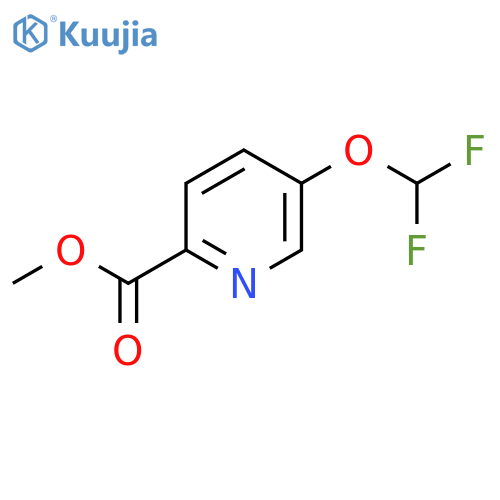 Methyl 5-(difluoromethoxy)picolinate structure