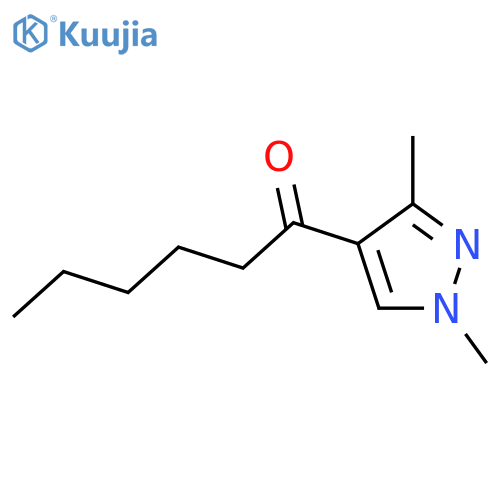 1-(1,3-dimethyl-1H-pyrazol-4-yl)hexan-1-one structure