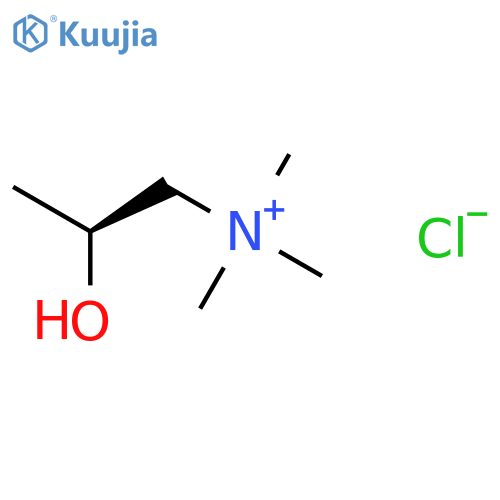 1-Propanaminium, 2-hydroxy-N,N,N-trimethyl-, chloride, (S)- structure