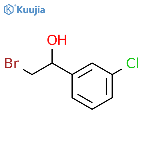 2-bromo-1-(3-chlorophenyl)ethan-1-ol structure