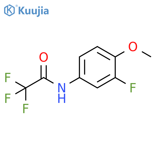 2,2,2-Trifluoro-N-(3-fluoro-4-methoxyphenyl)acetamide structure
