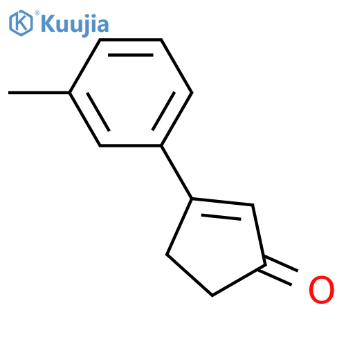 2-Cyclopenten-1-one, 3-(3-methylphenyl)-  structure