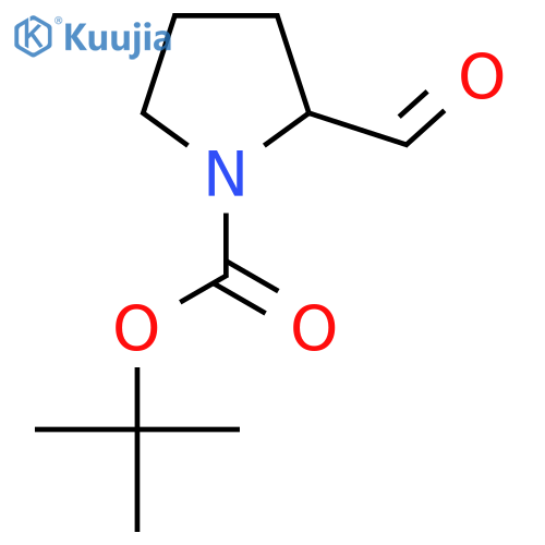 tert-butyl 2-formylpyrrolidine-1-carboxylate structure