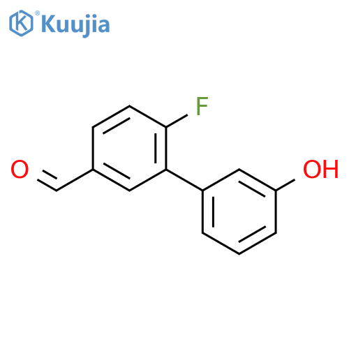 4-fluoro-3-(3-hydroxyphenyl)benzaldehyde structure