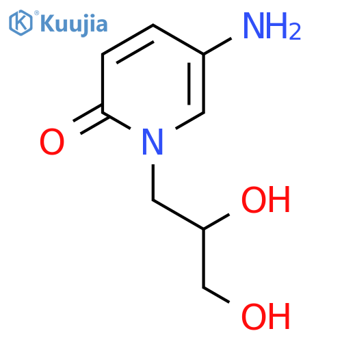 5-amino-1-(2,3-dihydroxypropyl)-1,2-dihydropyridin-2-one structure