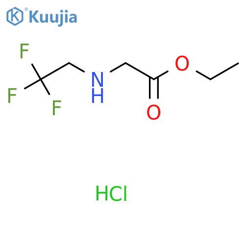 Ethyl 2-(2,2,2-Trifluoroethyl)aminoacetate Hydrochloride structure