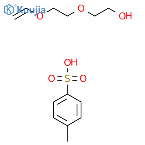 2-(2-Ethenoxyethoxy)ethanol;4-methylbenzenesulfonic acid structure