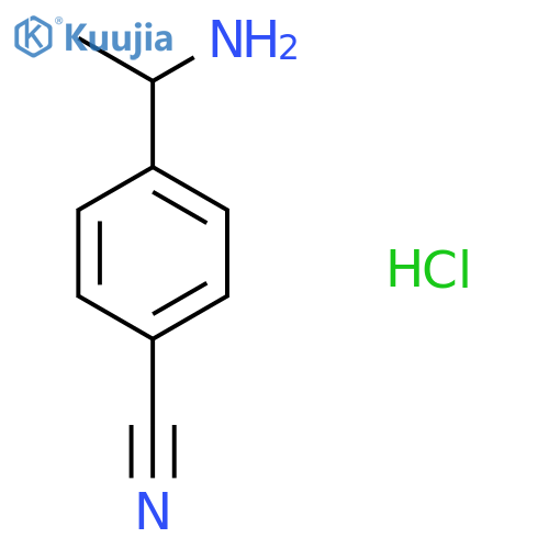 4-(1-Aminoethyl)benzonitrile hydrochloride structure