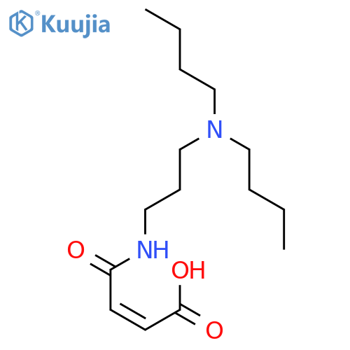 2-Butenoic acid, 4-[[(dibutylamino)propyl]amino]-4-oxo-, (Z)- structure