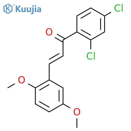 (2E)-1-(2,4-Dichlorophenyl)-3-(2,5-dimethoxyphenyl)prop-2-en-1-one structure