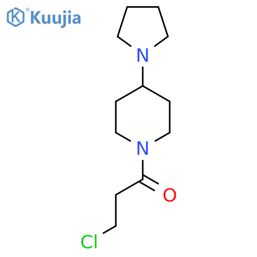 3-Chloro-1-[4-(pyrrolidin-1-yl)piperidin-1-yl]propan-1-one structure