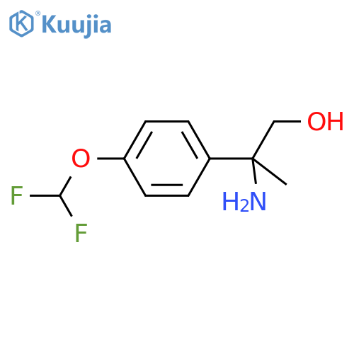 2-amino-2-4-(difluoromethoxy)phenylpropan-1-ol structure