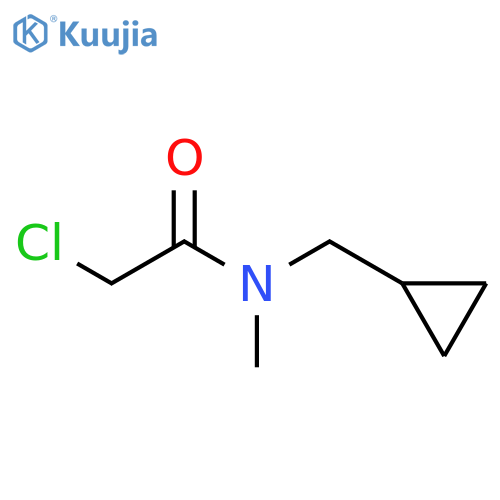 2-chloro-N-(cyclopropylmethyl)-N-methylacetamide structure