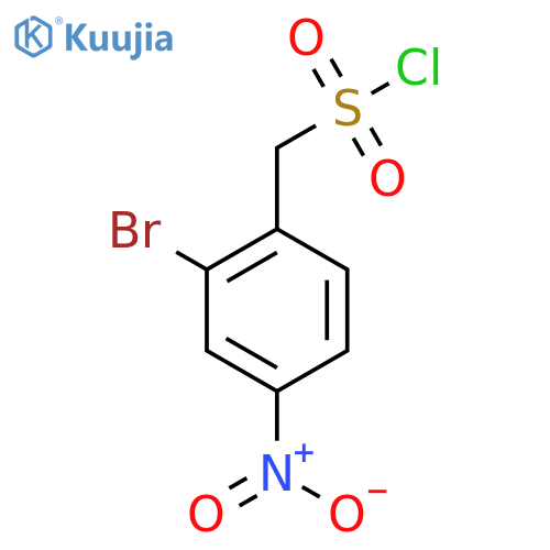 (2-Bromo-4-nitrophenyl)methanesulfonyl chloride structure