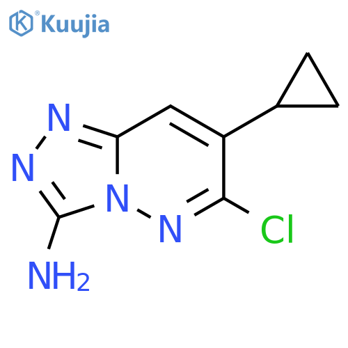 6-chloro-7-cyclopropyl-1,2,4-Triazolo[4,3-b]pyridazin-3-amine structure