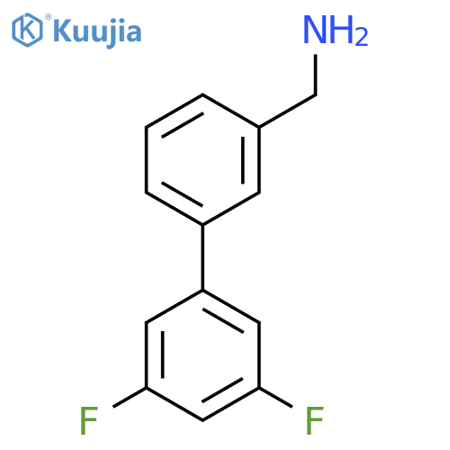 (3',5'-Difluoro-[1,1'-biphenyl]-3-YL)methanamine structure