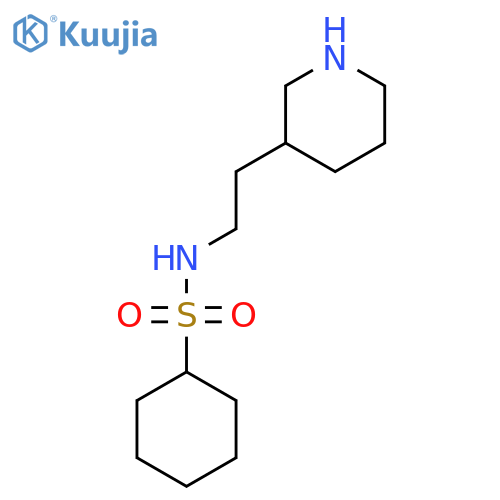 N-2-(piperidin-3-yl)ethylcyclohexanesulfonamide structure