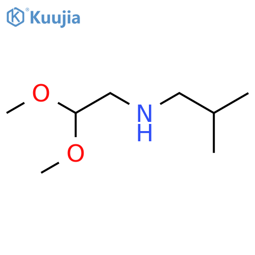 (2,2-Dimethoxyethyl)(2-methylpropyl)amine structure