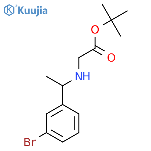 Tert-butyl 2-{[1-(3-bromophenyl)ethyl]amino}acetate structure