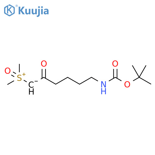 Sulfoxonium, [6-[[(1,1-dimethylethoxy)carbonyl]amino]-2-oxohexyl]dimethyl-, inner salt structure