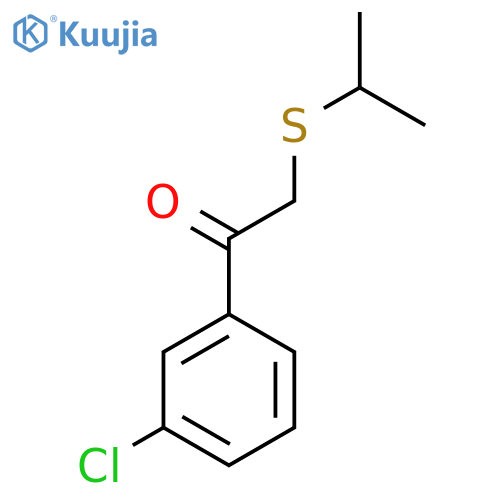 1-(3-Chlorophenyl)-2-(propan-2-ylsulfanyl)ethan-1-one structure
