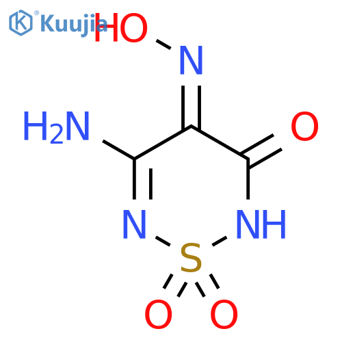 2H-1,2,6-Thiadiazine-3,4-dione, 5-amino-, 4-oxime, 1,1-dioxide, (Z)- structure