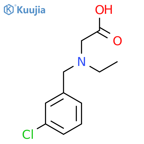 [(3-Chloro-benzyl)-ethyl-amino]-acetic acid structure