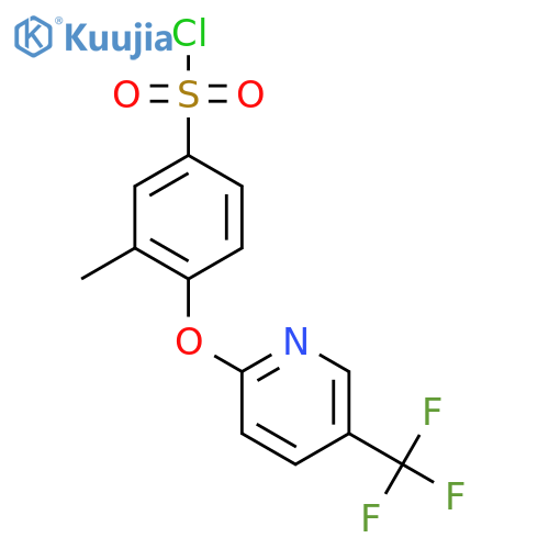 3-Methyl-4-(5-trifluoromethylpyridin-2-yloxy)-benzenesulfonyl chloride structure