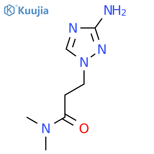 3-(3-amino-1H-1,2,4-triazol-1-yl)-N,N-dimethylpropanamide structure