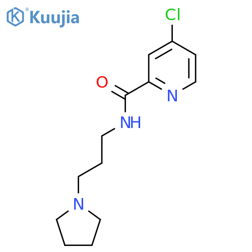 4-chloro-N-3-(pyrrolidin-1-yl)propylpyridine-2-carboxamide structure