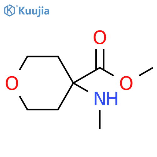 methyl 4-(methylamino)oxane-4-carboxylate structure