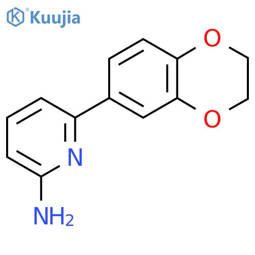 6-(2,3-Dihydro-1,4-benzodioxin-6-yl)pyridin-2-amine structure