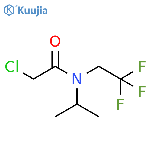 2-chloro-N-(propan-2-yl)-N-(2,2,2-trifluoroethyl)acetamide structure