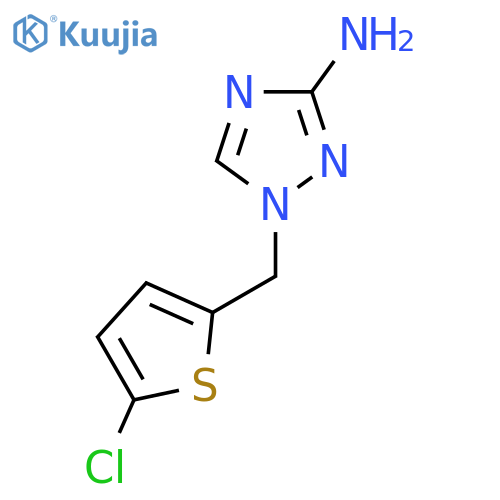 1-(5-chlorothiophen-2-yl)methyl-1H-1,2,4-triazol-3-amine structure