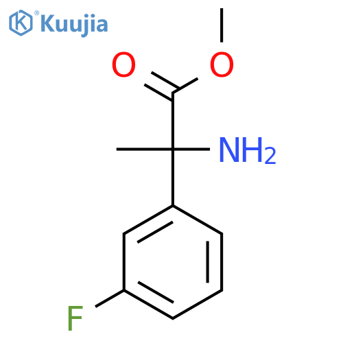 methyl 2-amino-2-(3-fluorophenyl)propanoate structure
