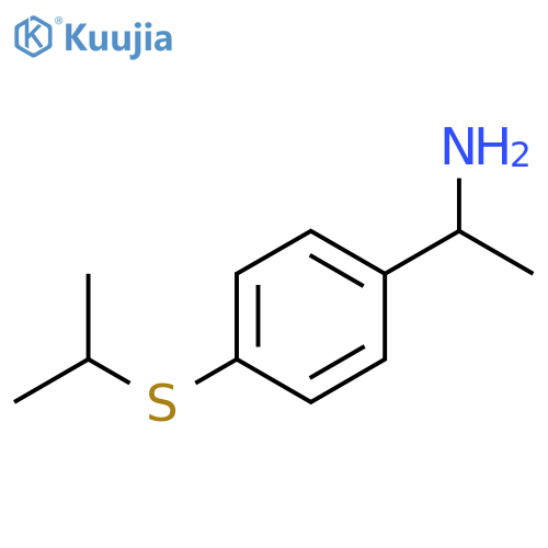 1-4-(Propan-2-ylsulfanyl)phenylethan-1-amine structure