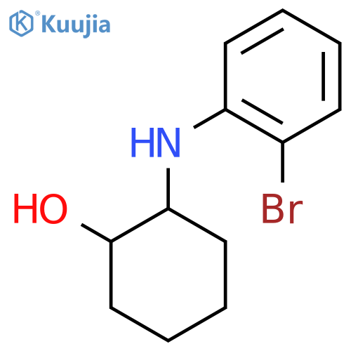 2-[(2-Bromophenyl)amino]cyclohexan-1-ol structure