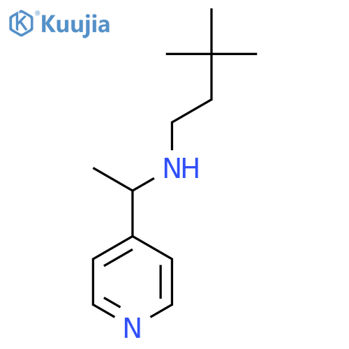 (3,3-Dimethylbutyl)[1-(pyridin-4-yl)ethyl]amine structure