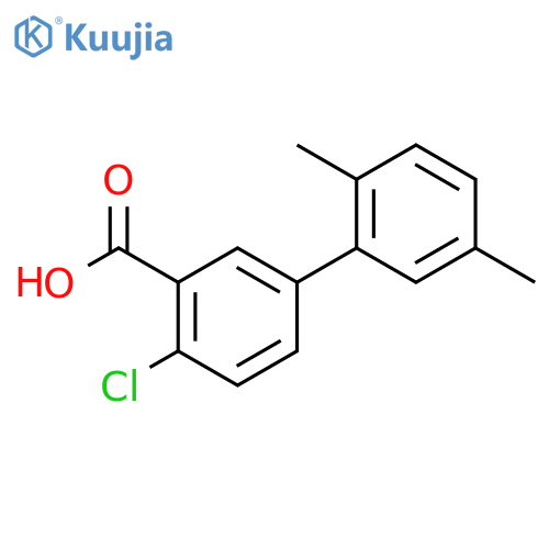 2-chloro-5-(2,5-dimethylphenyl)benzoic Acid structure