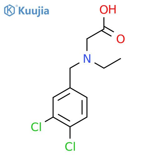 [(3,4-Dichloro-benzyl)-ethyl-amino]-acetic acid structure