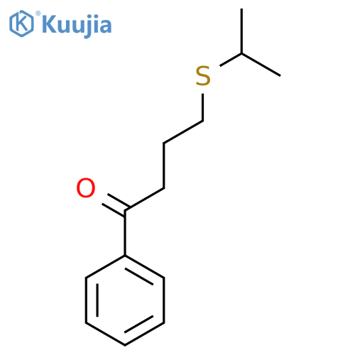 1-Butanone, 4-[(1-methylethyl)thio]-1-phenyl- structure